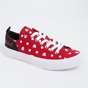 Torrid Disney Minnie Mouse Red Polka Dot Canvas Sneaker Sz. 12WW